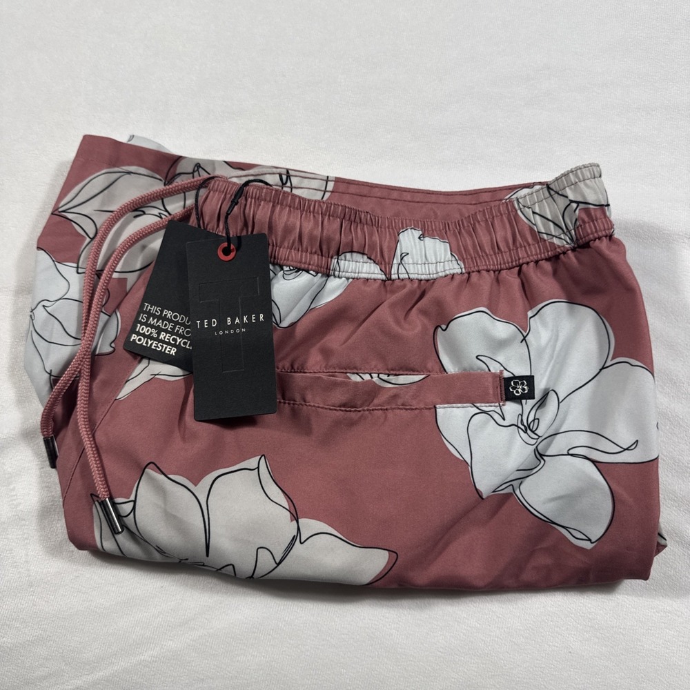 Ted Baker Swim Trunks Men's US Large UK 5‎ Pink Ampbell Large Scale Floral NWT
